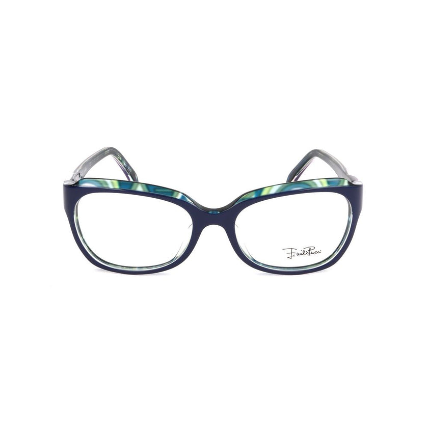 Emilio Pucci Blue Plastic Glasses (Frames) Emilio Pucci