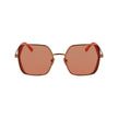 Karl Lagerfeld Orange Metal Sunglasses Karl Lagerfeld