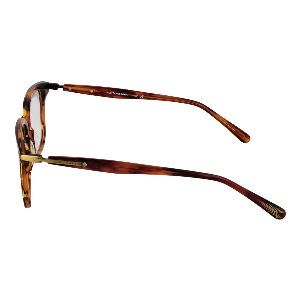 Scotch & Soda Brown Men Glasses Frame Scotch & Soda
