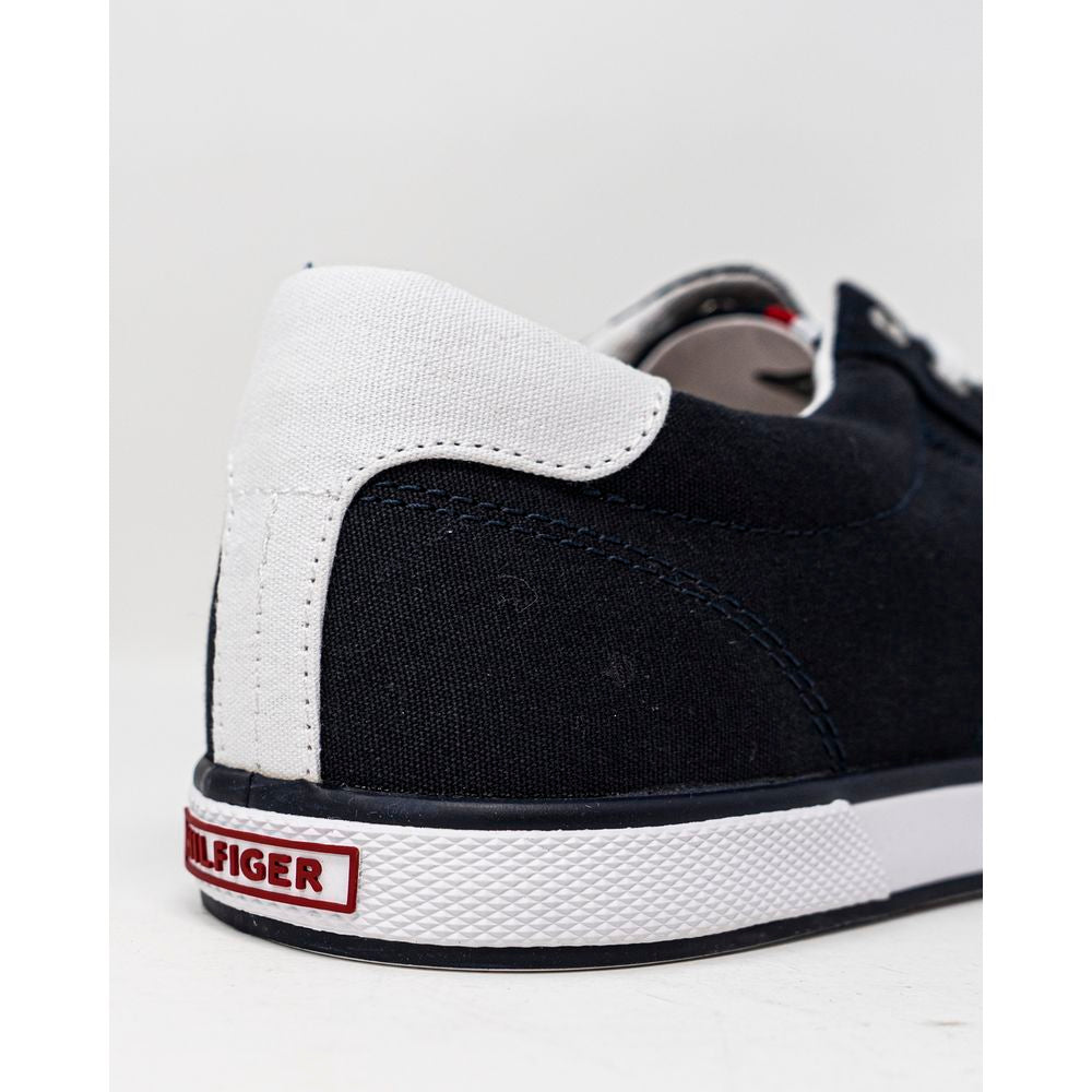 Tommy Hilfiger Blue Cotton Sneaker Tommy Hilfiger