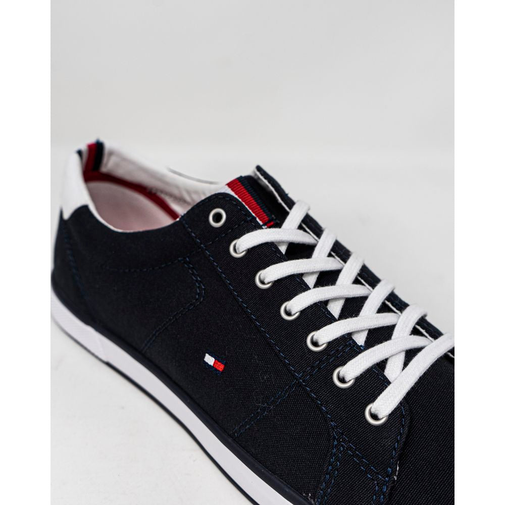 Tommy Hilfiger Blue Cotton Sneaker Tommy Hilfiger