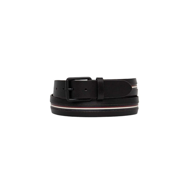 Tommy Hilfiger Black Leather Belt Tommy Hilfiger