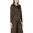 ICHI Green Polyester Blazer ICHI