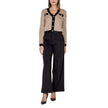 ICHI Black Polyester Pant ICHI