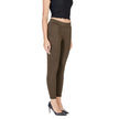 ICHI Green Polyester Skinny Pant ICHI