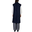 ICHI Blue Polyester Sleveless Jacket ICHI
