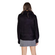ICHI Black Marabou Turtleneck ICHI