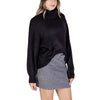 ICHI Black Marabou Turtleneck ICHI