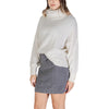 ICHI Cream Marabou Turtleneck ICHI
