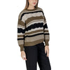 ICHI Green Recycled Polyester Sweater ICHI