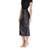 ICHI Black Polyester Skirt ICHI