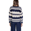 ICHI Blue Recycled Polyester Sweater ICHI