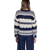 ICHI Blue Recycled Polyester Sweater ICHI