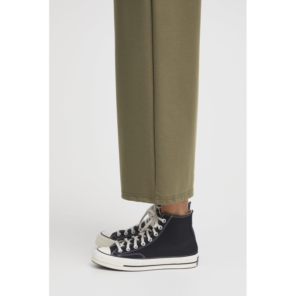 ICHI Green Recycled Polyester Pant ICHI
