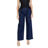 ICHI Blue Cotton Pant ICHI