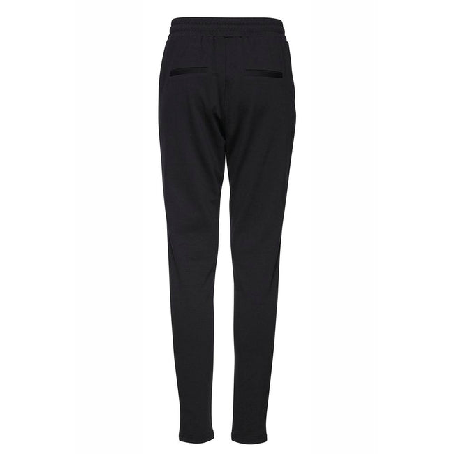 ICHI Black Polyester Pant ICHI