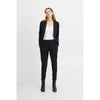 ICHI Black Polyester Pant ICHI