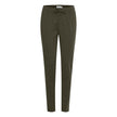 ICHI Green Polyester Pant ICHI
