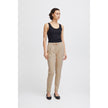 ICHI Beige Polyester Pant ICHI