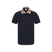 Burberry Blue Cotton Polo Shirt Burberry
