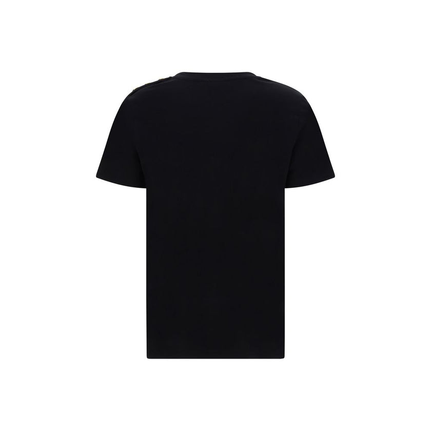 Balmain Black Cotton T-Shirt Balmain
