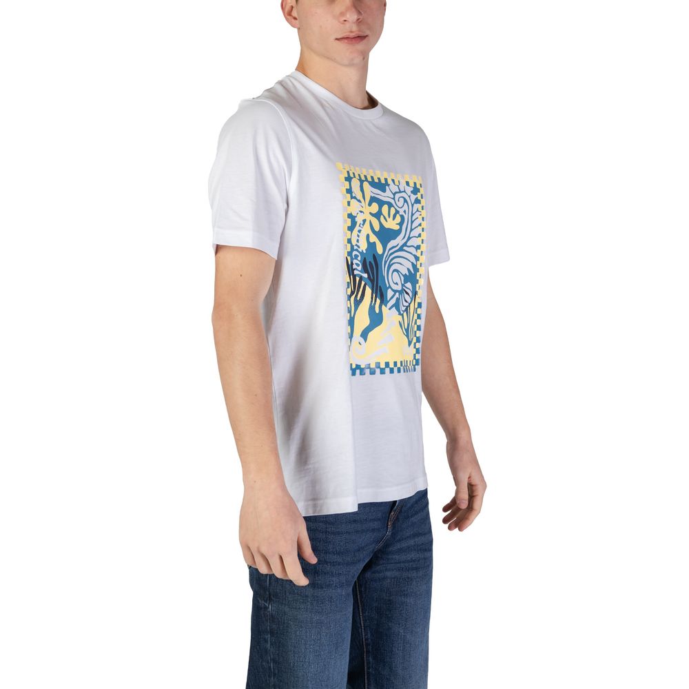 Hugo Boss White Cotton T-Shirt Hugo Boss