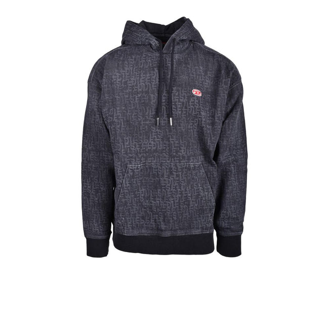 Diesel Gray Cotton Hoody Diesel