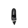 Manolo Blahnik Black Asapump Satin Pumps Manolo Blahnik