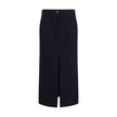Giorgio Armani Blue Cotton Skirt Giorgio Armani