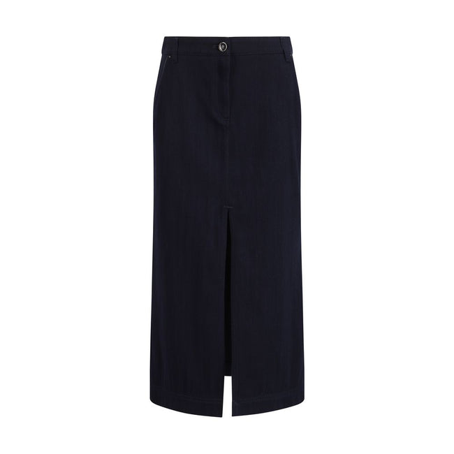 Giorgio Armani Blue Cotton Skirt Giorgio Armani
