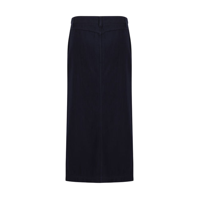 Giorgio Armani Blue Cotton Skirt Giorgio Armani