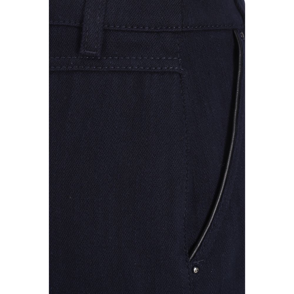 Giorgio Armani Blue Cotton Skirt Giorgio Armani
