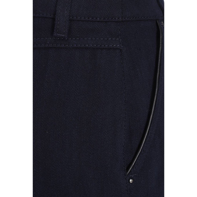 Giorgio Armani Blue Cotton Skirt Giorgio Armani