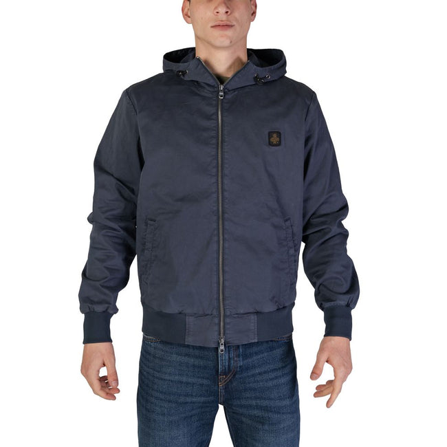 Refrigiwear Blue Cotton Jackets & Coat Refrigiwear