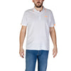Refrigiwear White Cotton Polo Shirt Refrigiwear