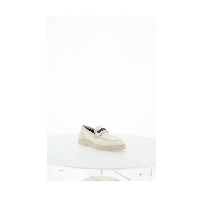 Brunello Cucinelli Beige Loafers Shoes Brunello Cucinelli