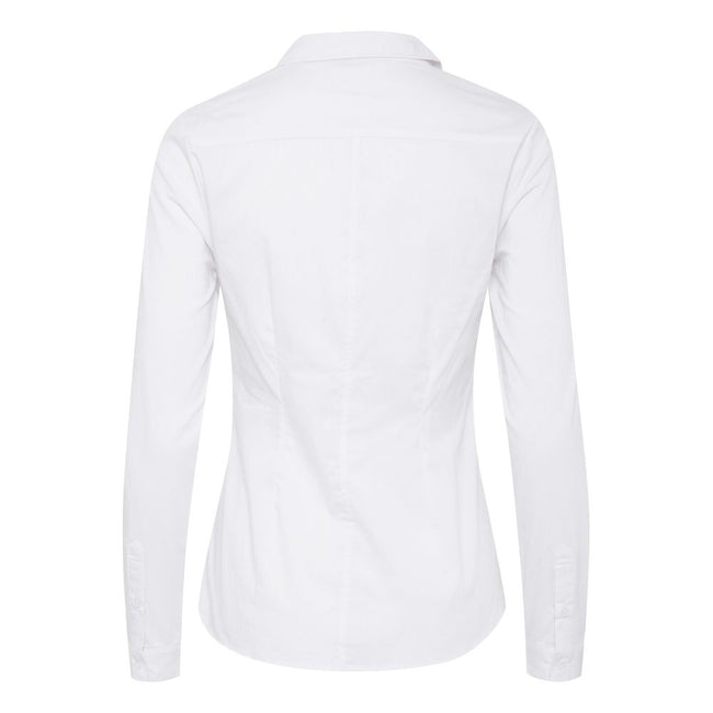 ICHI White Cotton Shirt ICHI