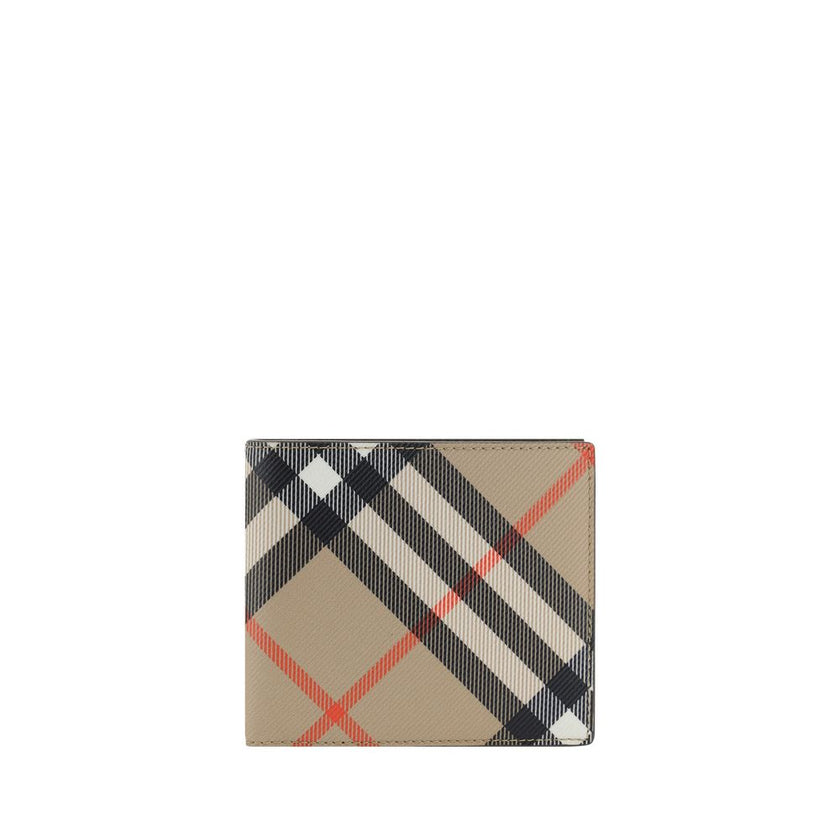 Burberry Beige Calf Leather Bos Taurus Wallet Burberry