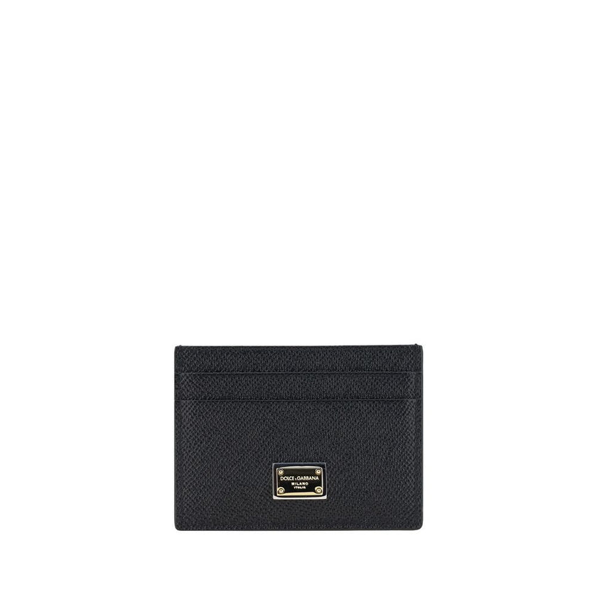 Dolce & Gabbana Black Calf Leather Bos Taurus Wallet Dolce & Gabbana