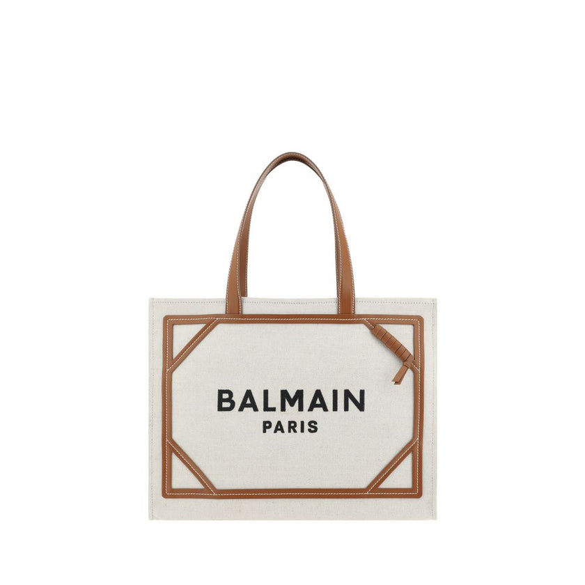 Balmain Beige Cotton Shoulder Bag Balmain