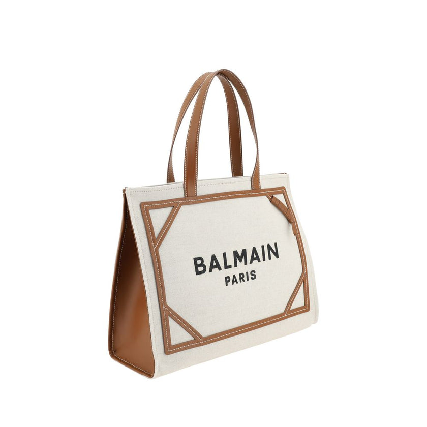 Balmain Beige Cotton Shoulder Bag Balmain