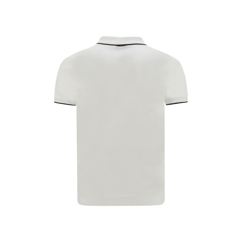 ZEGNA White Elastane Polo Shirt ZEGNA