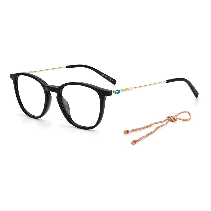 M Missoni Black Acetate Glasses (Frames) M Missoni
