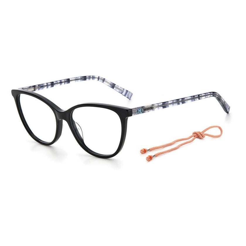 M Missoni Black Acetate Glasses (Frames) M Missoni