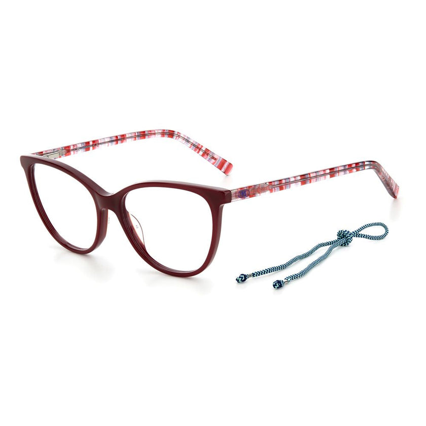 M Missoni Red Acetate Glasses (Frames) M Missoni