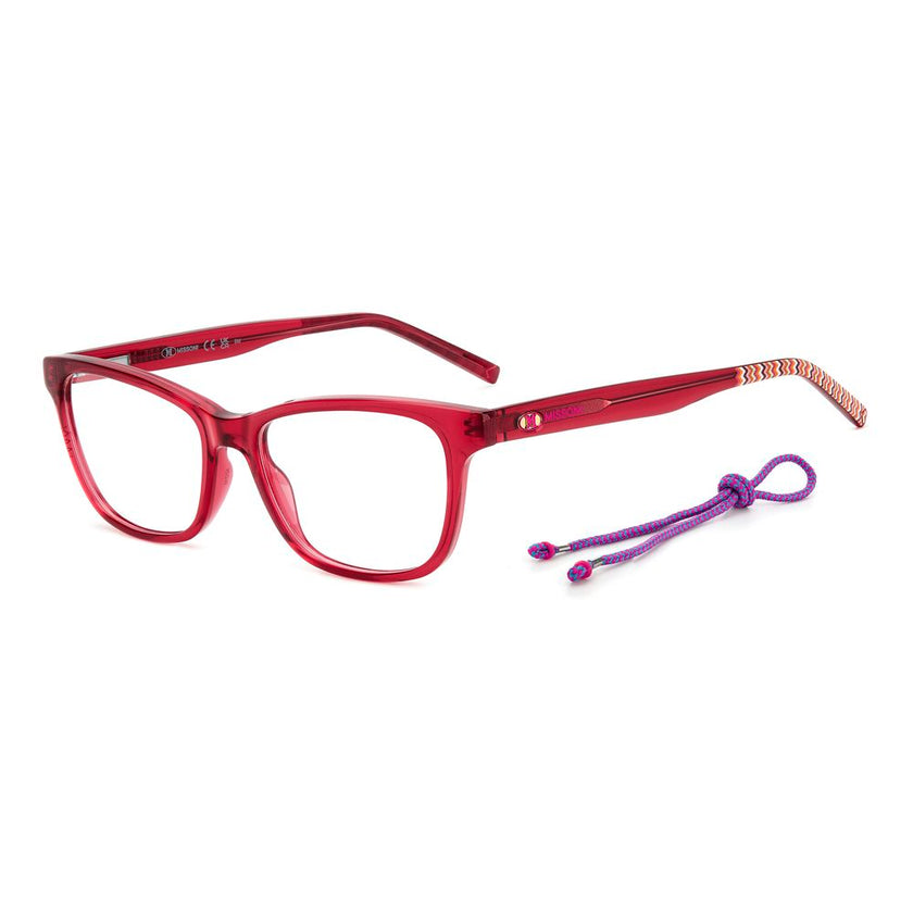 M Missoni Red Acetate Glasses (Frames) M Missoni