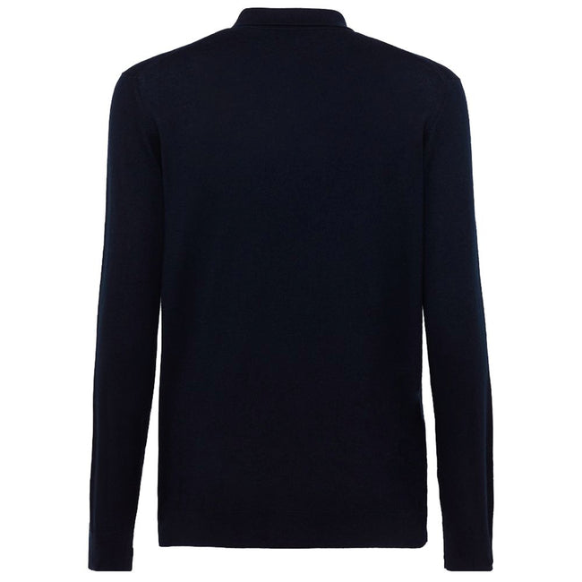 Alpha Studio Blue Cotton Shirt Alpha Studio