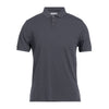 Alpha Studio Gray Cotton Polo Shirt Alpha Studio