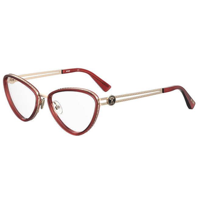 Moschino Burgundy Metal Frames Moschino