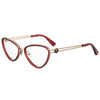 Moschino Burgundy Metal Frames Moschino